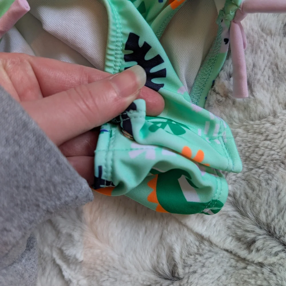 Cat & Jack Dinosaur Print Baby Rashguard Bathing Suit One Piece 18 Months